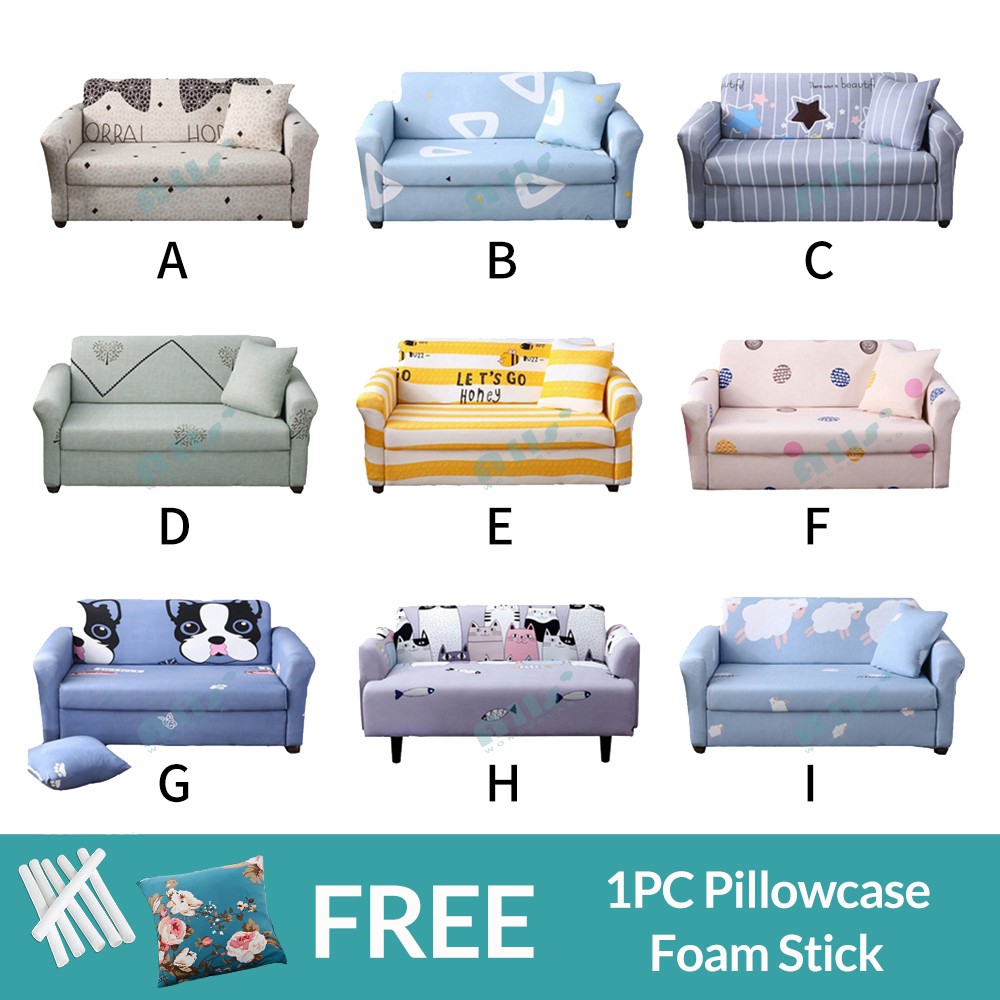 Elastic Sofa Cover Cartoon Cat Sofa Cover Universal Sofa Slipcover