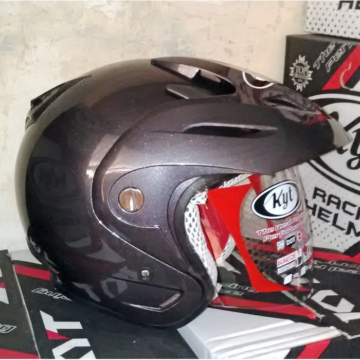 KYT ROMEO SOLID / ORIGINAL HELM KYT-GUNMET