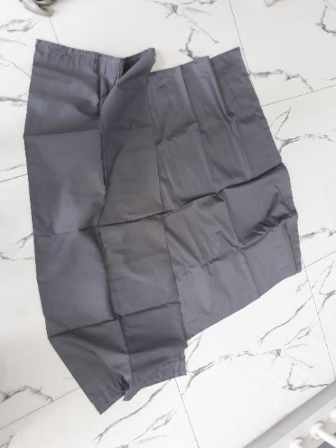 Sepaket Sarung Bantal-guling Jumbo Katun Jepang Sutra Polos Ukuran Kingkoil