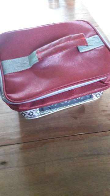 Tas Jaring Lunch Box / Bekal / Tempat Makan Aluminium Foil Premium
