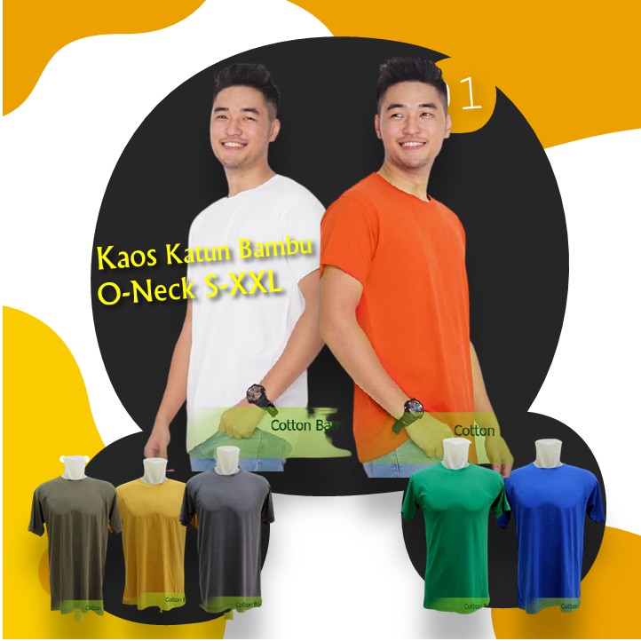 KAOS POLOS KATUN BAMBU PREMIUM 30S