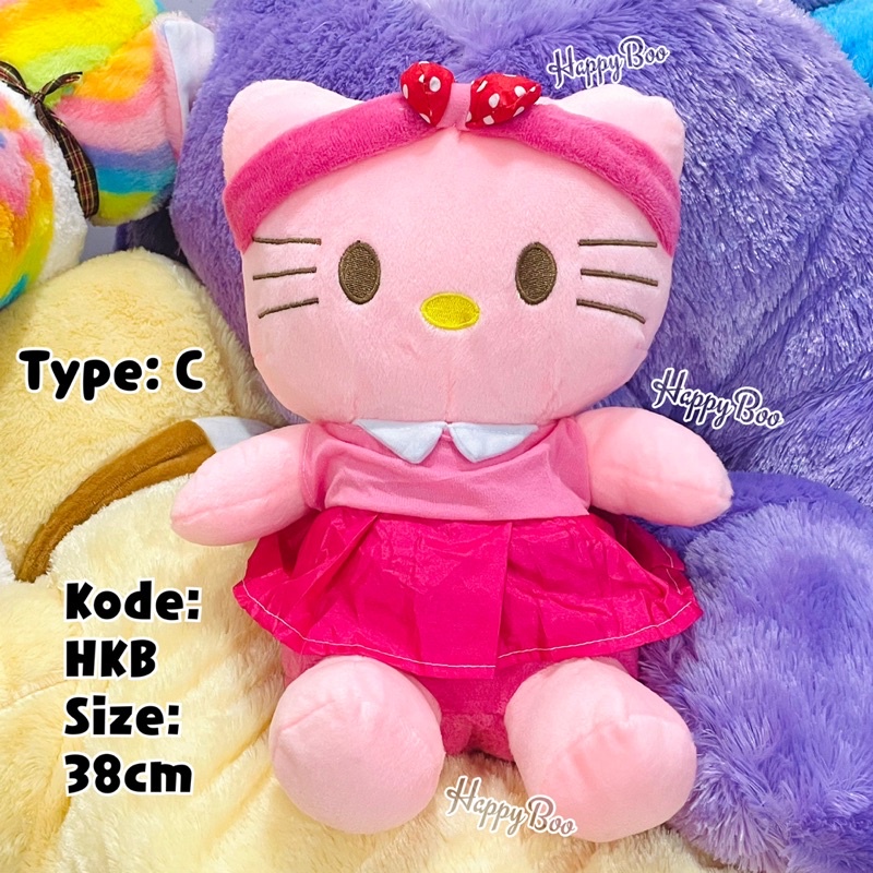 boneka hello kitty bando pink baju hkb hello kitty doll high quality 38cm premium