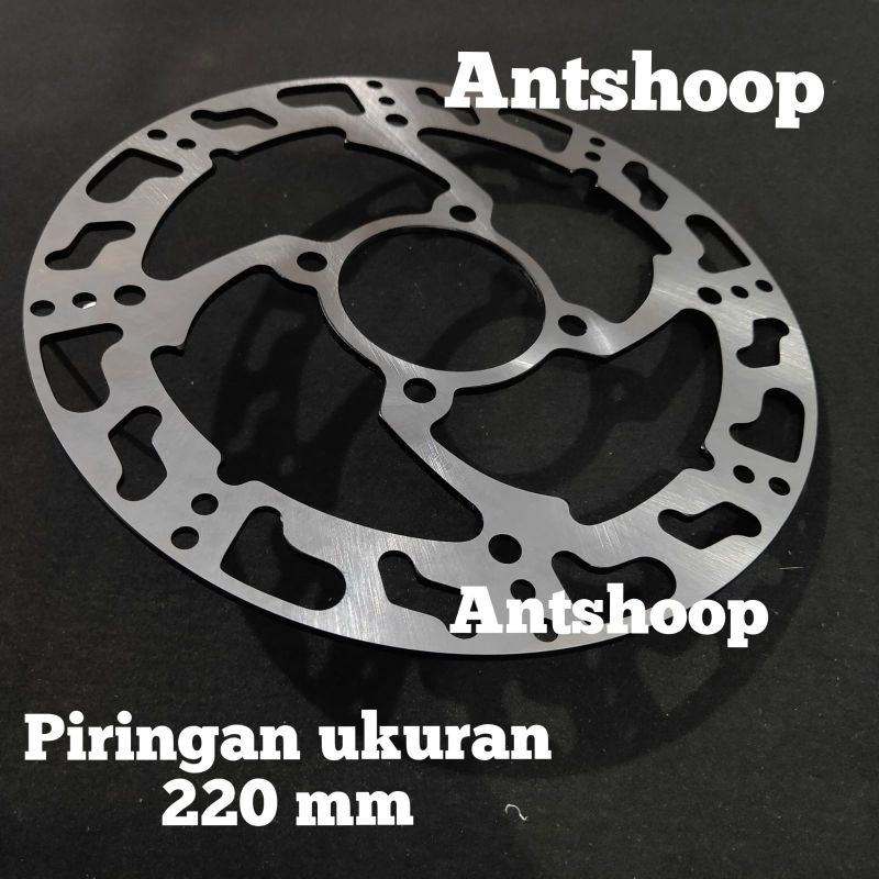 Disc Brake Piringan Cakram Datar  Lubang 4 Coak motif Ukuran 220mm jupiter z jupiter MX Revo beat scoopy mio soprty nouvo