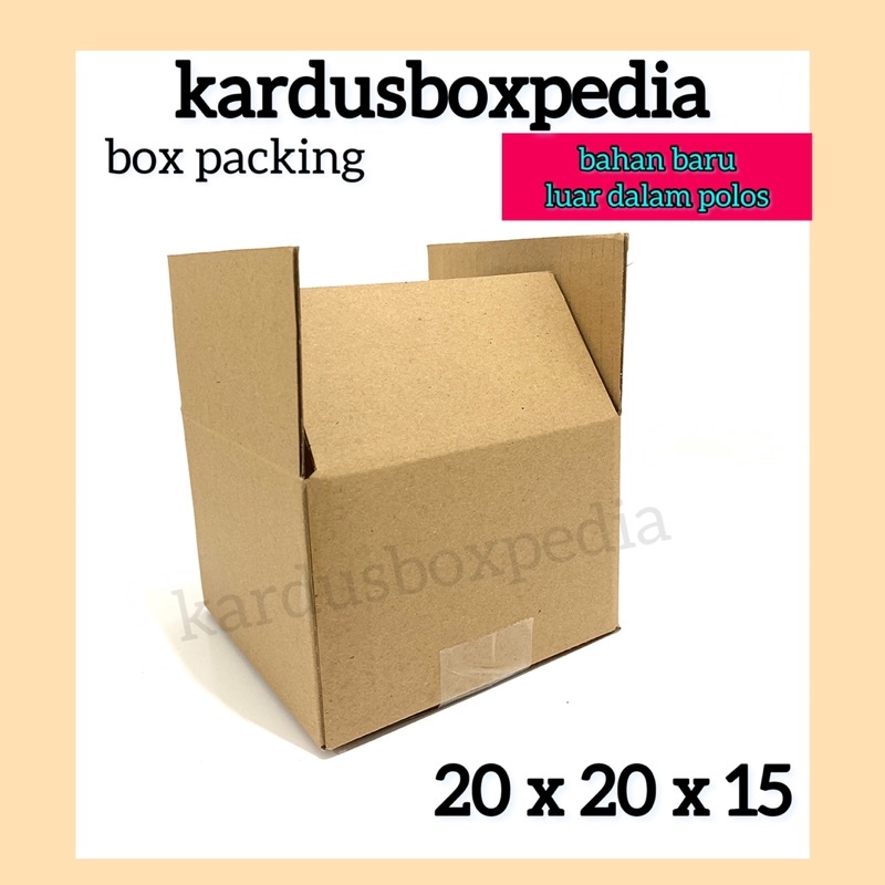 

corrugated box 20x20x15 POLOS kardus box packing