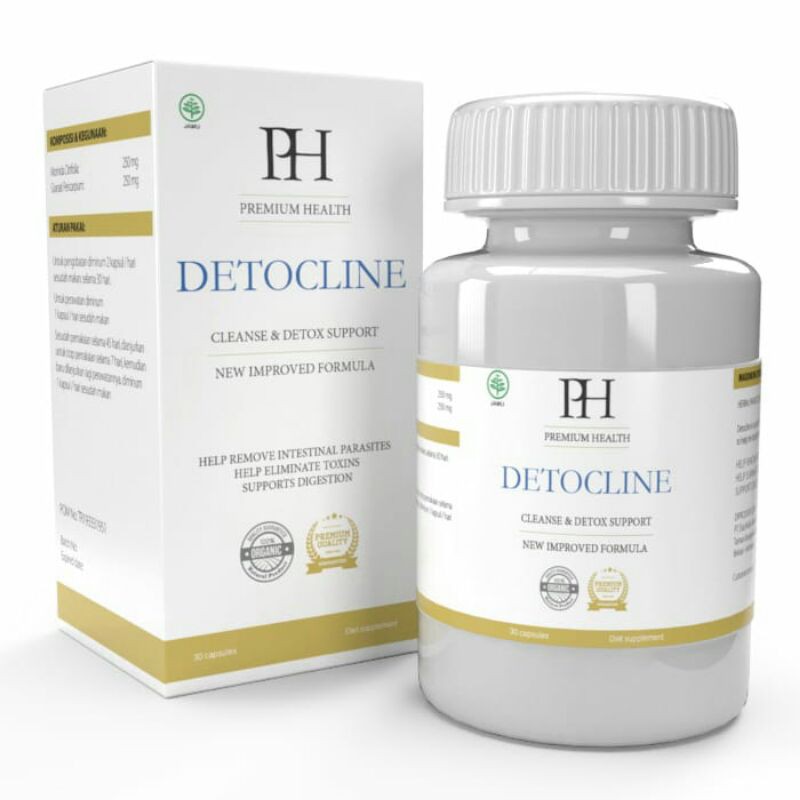 Detocline Asli Original Obat Anti Parasit Tubuh