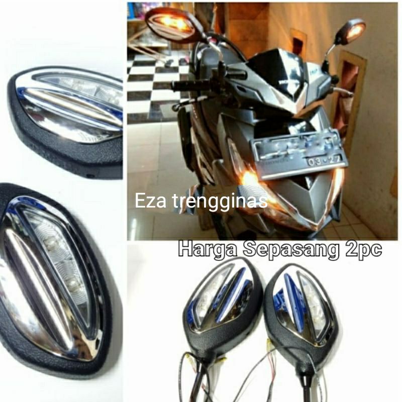 Spion led beat spion lampu sen VARIO BEAT SUPRA SCOOPY SPACY spion ori AHM