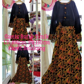  GAMIS  BATIK  ETNIC JAHITAN RAPI ADEM DAN ELEGAN Shopee  