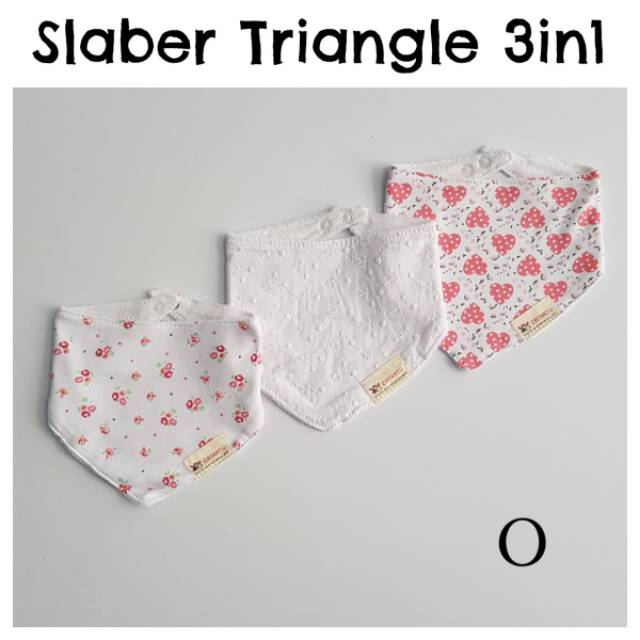 Slaber Bayi Triangle 3in1 - Girl