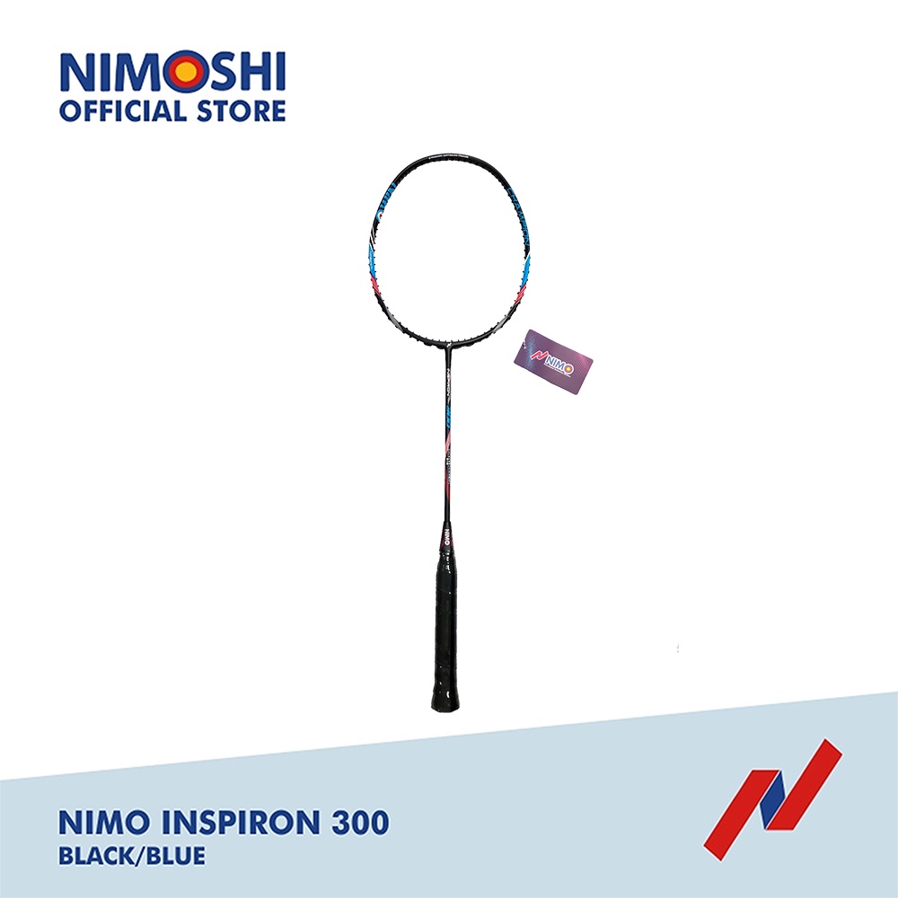 NIMO Raket Badminton INSPIRON 300 + Gratis Tas &amp; Grip Wave Pattern