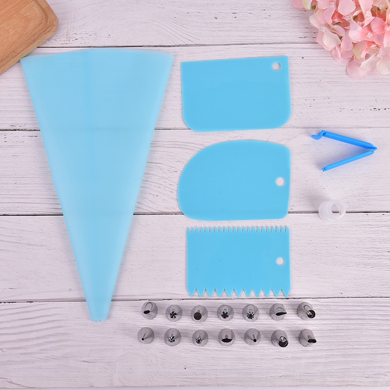 20 Pcs / Set Nozzles Tas Icing Piping Untuk Dekorasi Kue