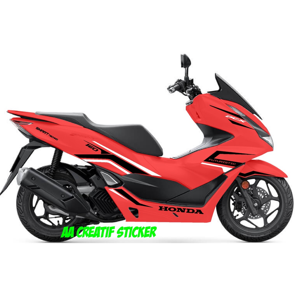 CUTTING STICKER ALL NEW PCX 2021 MOTOR MERAH 07