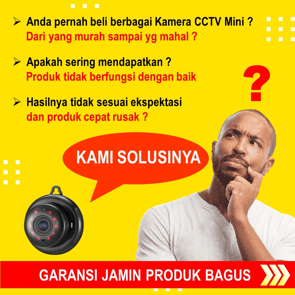 KAMERA CCTV MINI TERSEMBUNYI WIFI V380 SPY CAM IP CAMERA CCTV PENGINTAI KECIL WIRELESS TERHUBUNG HP JARAK JAUH HIDDEN CAM HD INDOOR MICRO SD MATA2 PENGINTIP  JS138