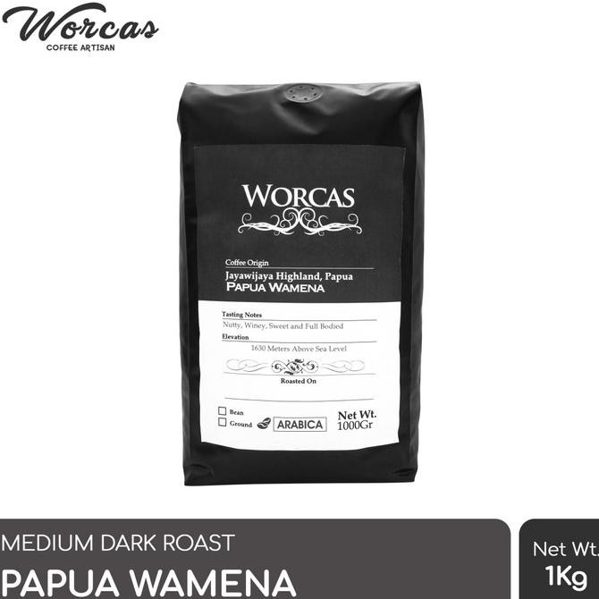 

Kopi- Kopi Arabica Papua Wamena 1 Kg (Biji/Bubuk) | Worcas Coffee - KOPI BIJI -Biji-Kopi.