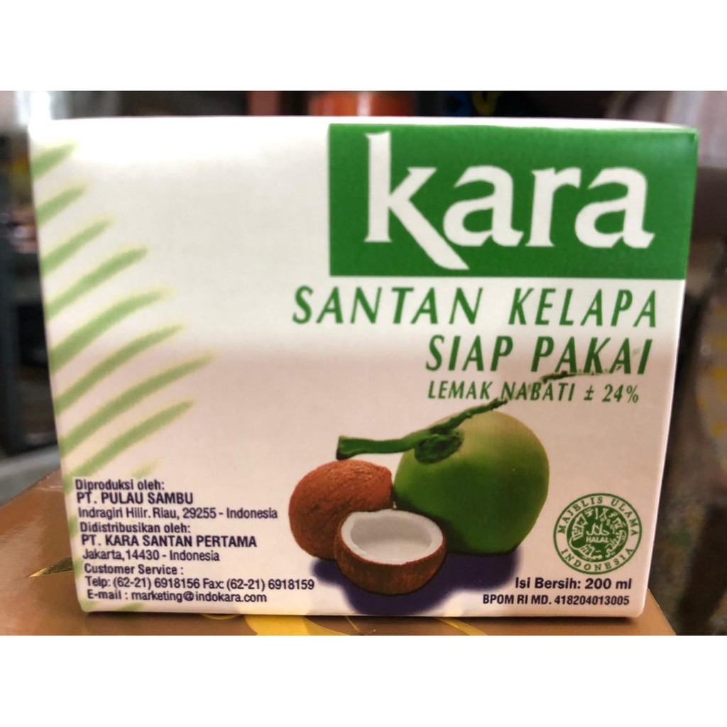 

Santan Kelapa kotak Kara 200ml
