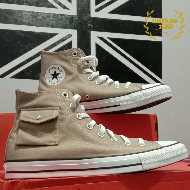 CONVERSE CTAS POCKET HI KHAKI/BLACK/WHITE