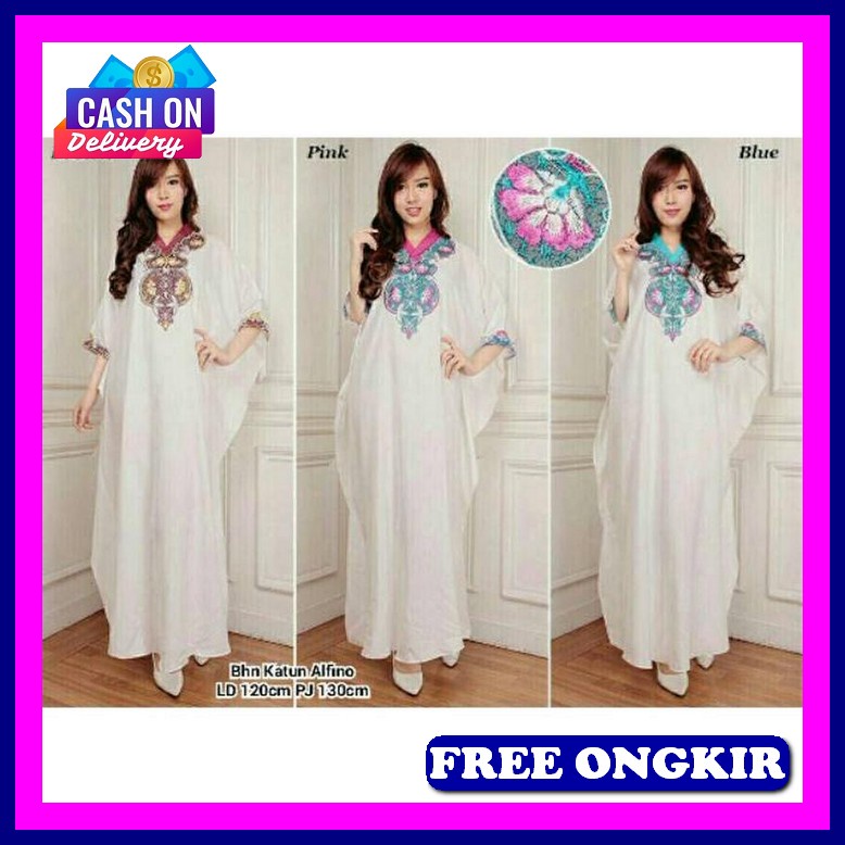 Buju Muslimah Murah Baju Kaftan Lebaran Games Casual Ghamis Elegan Cantik Bj Syari Kekinian Baju Kon