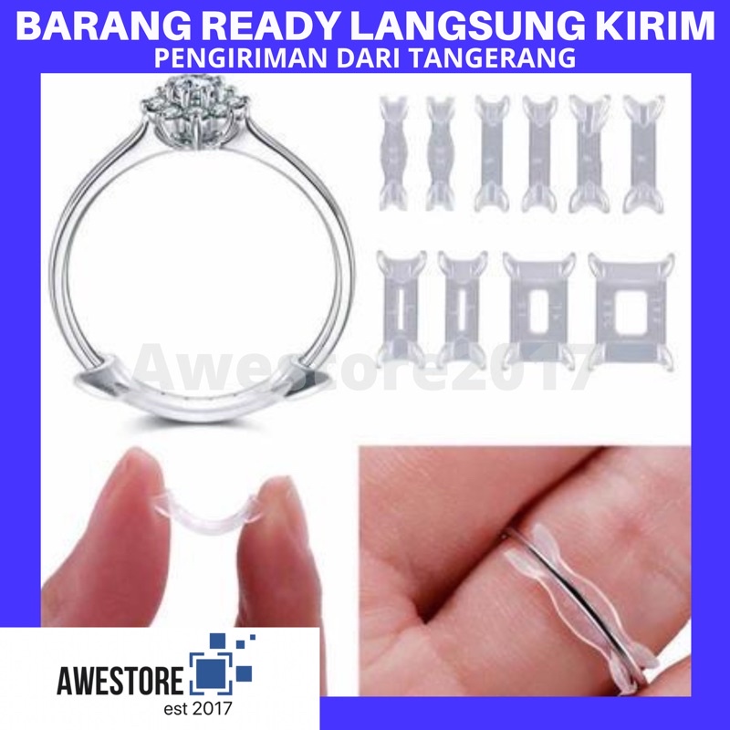 ECER 1 PCS Pengganjal Cincin Pengecil Ukuran Spiral Ring Adjuster Resizer Bigger