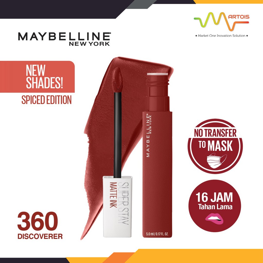 Maybelline Superstay Matte Ink Spiced 360 Discoverer (Baru)
