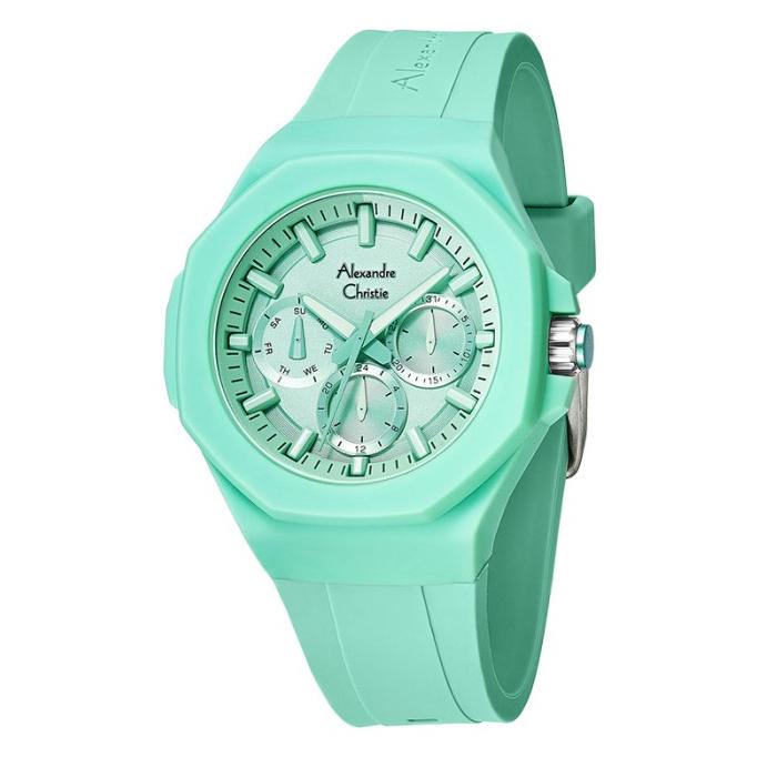 Jam Tangan Wanita Alexandre Christie AC 6590 BF RSSGN Ladies Green Di barang ada