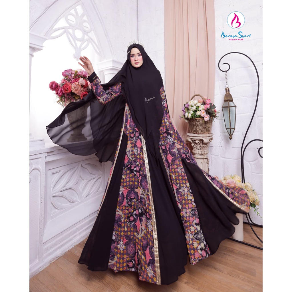 Denaiya By Baraya Syar'i ORI Hijab Gamis Syari Original Kekinian Terlaris Termurah Bestseller Best seller