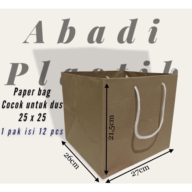 

PAPER BAG BESAR / TAS KERTAS BOX UKR 25X25