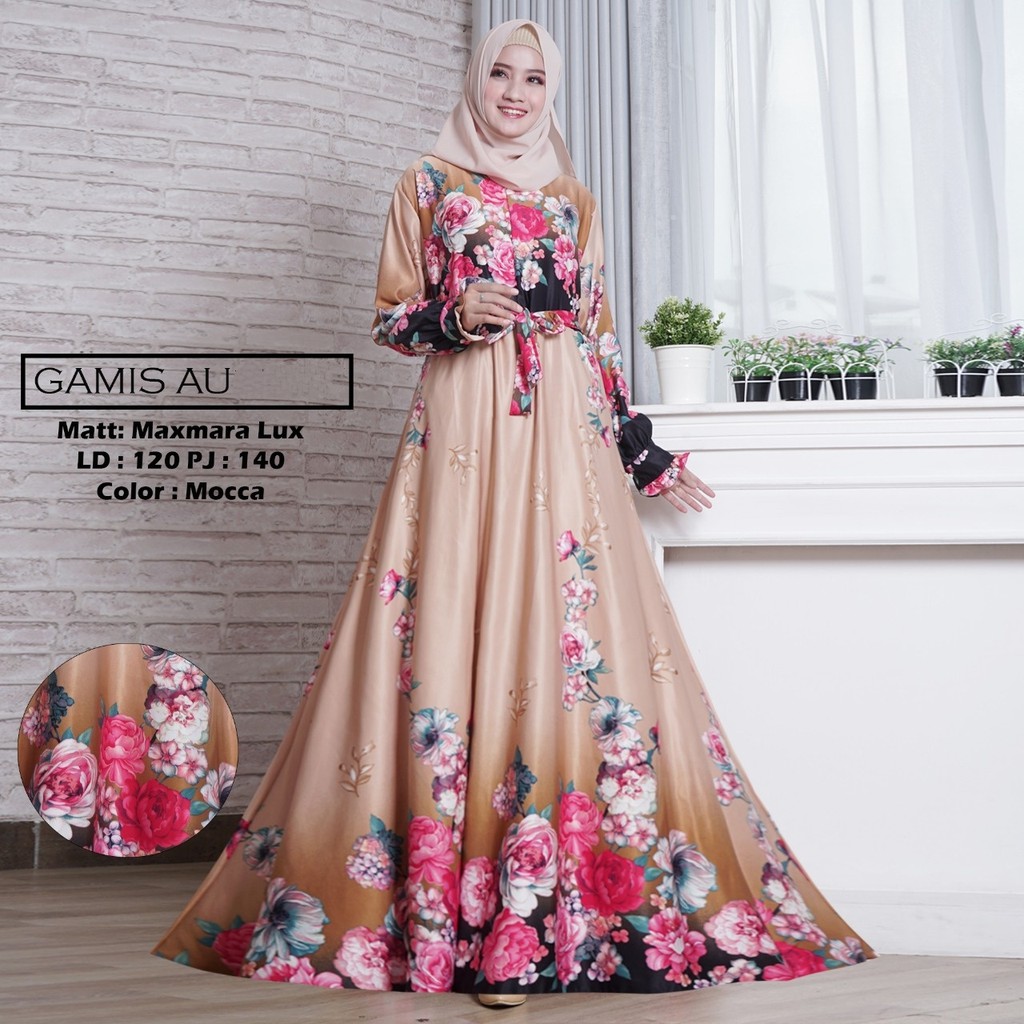 SYARI MURAH.SHR AU.GAMIS SYARI JUMBO.BAHAN MAXMARA LUX PREMIUM. LD 120. PJ 140. MAYUNG 3.5 METER