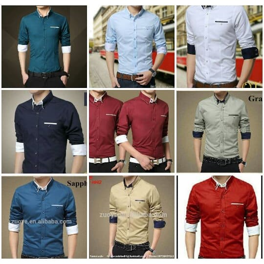 Kemeja mr putih, baju lengan panjang pria