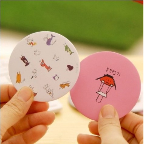 OT136 - CERMIN BULAT CERMIN RIAS CERMIN MAKE UP CERMIN KECIL CERMIN HIAS CERMIN MINI MIRROR KACA-4