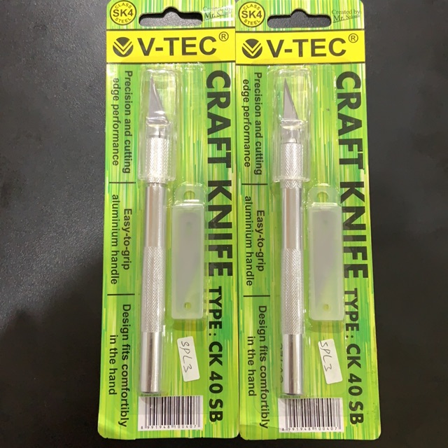 

HJK V-TEC Art Knife Pen-Type Cutter Craft Knife Ck 20 Ck 30 Ck 40 Sb