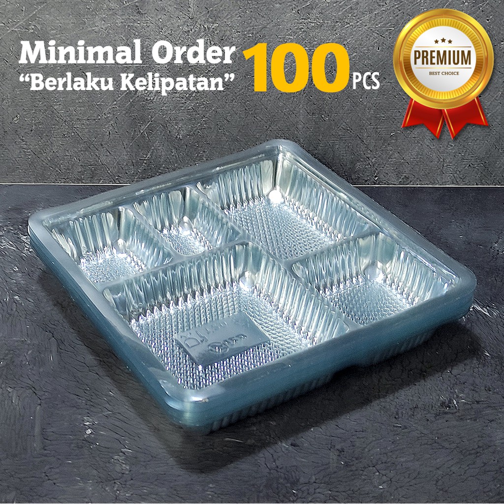 Mika Sekat Nasi Box Fito / Mika Nasi Kotak Sekat 5 Ukuran 20 x 20 cm Fito / Sekat Nasi Box