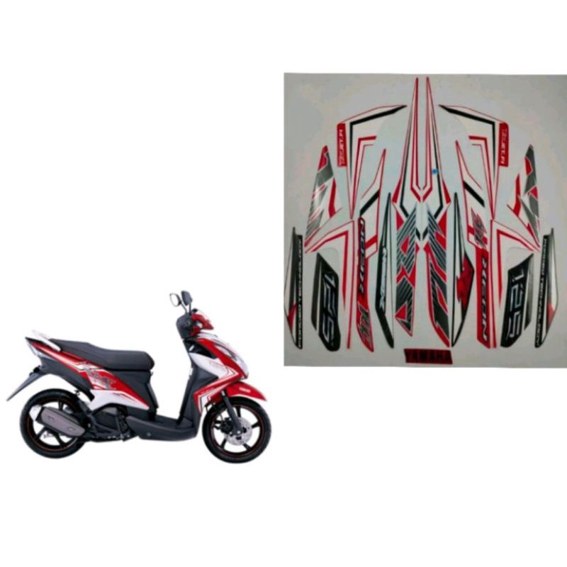 Stiker Striping Yamaha Xeon Rc 2013 Merah