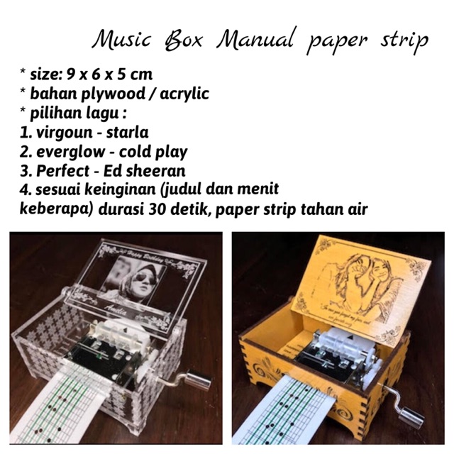 kotak musik custom music box custom lagu