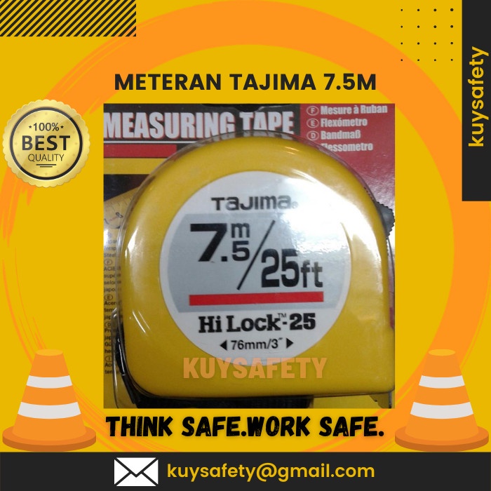 

Meteran TAJIMA 7.5m /25feet made in Japan