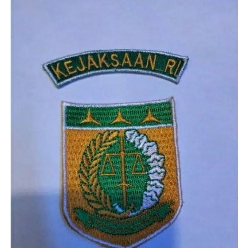 Bedge bet kejaksaan logo kejaksaan logo bordir kejaksaan