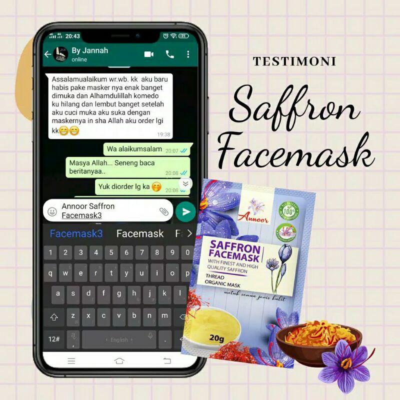 MASKER SAFFRON ORIGINAL