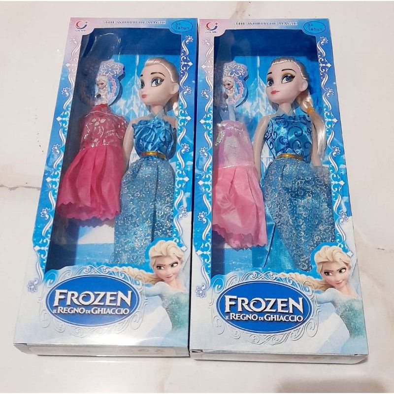 BARBIE FROZEN SET BAJU BONEKA FROZEN SET BAJU