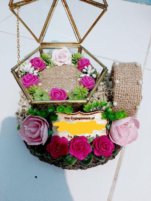 Tempat Cincin /terarrium Ringbox /ringbearer/ Tempat Maskawin/tempat Cincin Rustic /terarrium Rustic