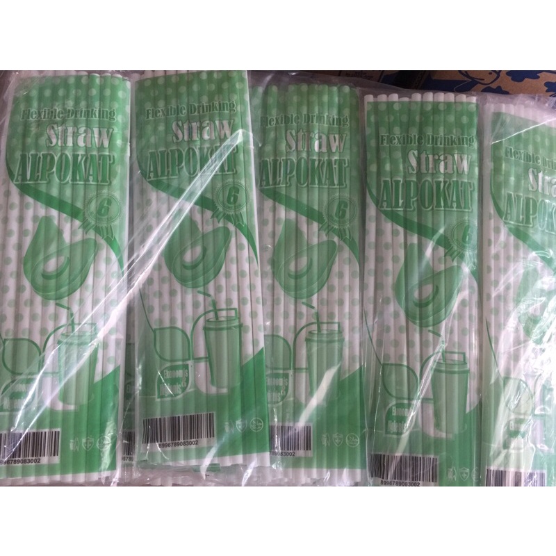 Sedotan Tekuk Putih Murah isi 25-30pcs