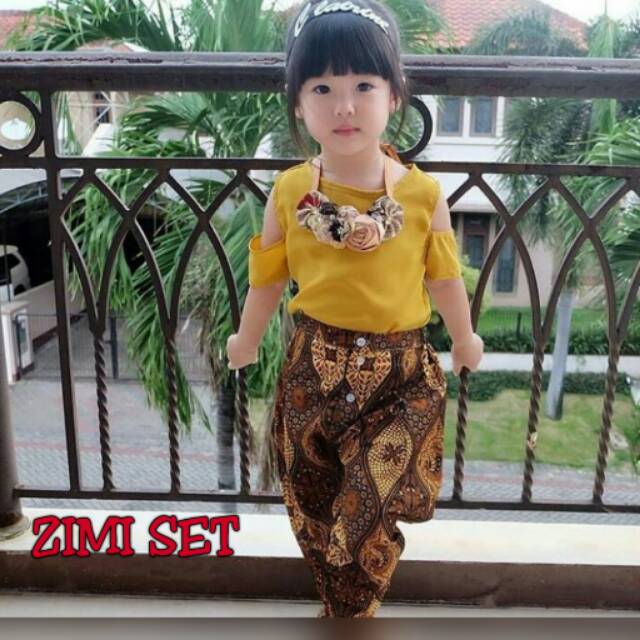 Ethnic Zimi Setelan Batik Modern Celana Batik Modern Batik Anak Batik Dewasa