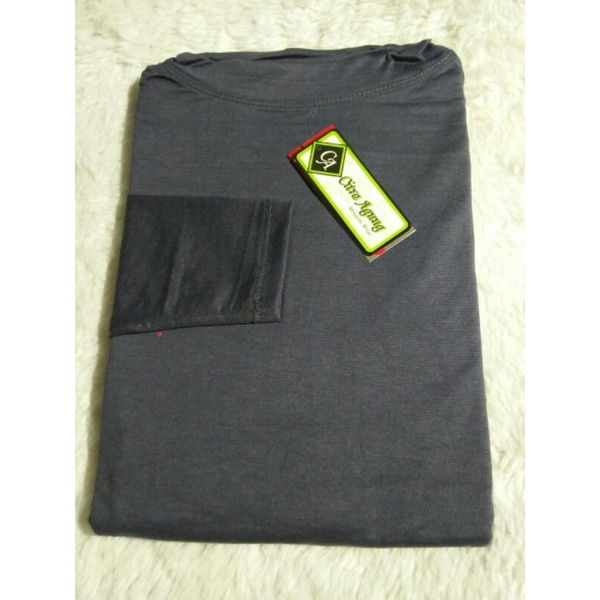 MAIRA_OFFICIALSTORE (BISA COD) Inner Dress Lengan Panjang Manset Gamis-Abu tua