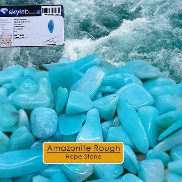 Natural Blue Amazonite Stone