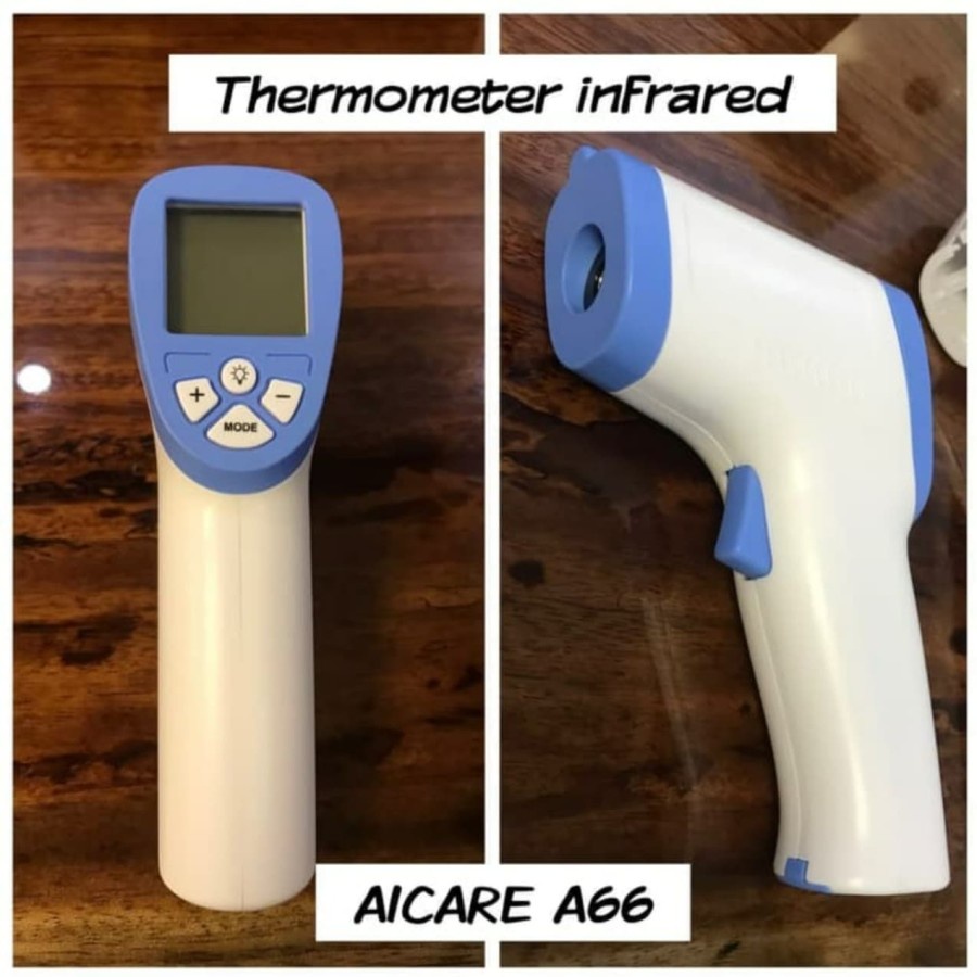 Thermometer Infrared Aicare A-66 Non Contact Body - Original