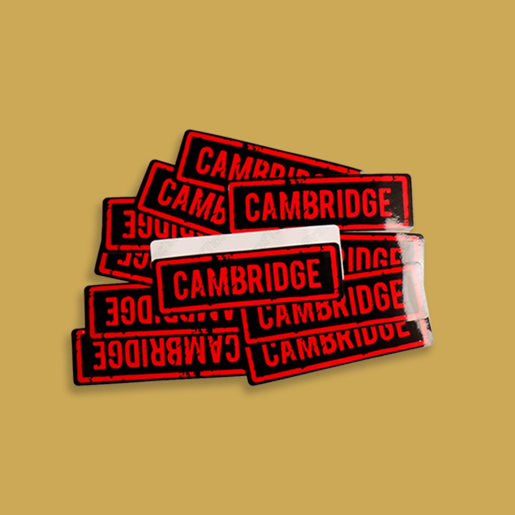 STIKER GRAFTAC - CAMBRIDGE - STIKER AESTHETIC LAPTOP, AKSESORIS HP, ANTI AIR, MOTIF,HELM.