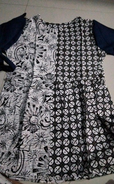 Tey-17 Batik Wanita Asj Sa Hrb026 Kenongo Kemeja Tosca Pendek