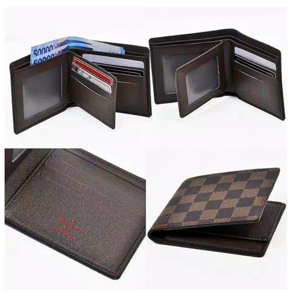 DOMPET PRIA LV PENDEK 60223 KULIT PREMIUM + FREE BOX