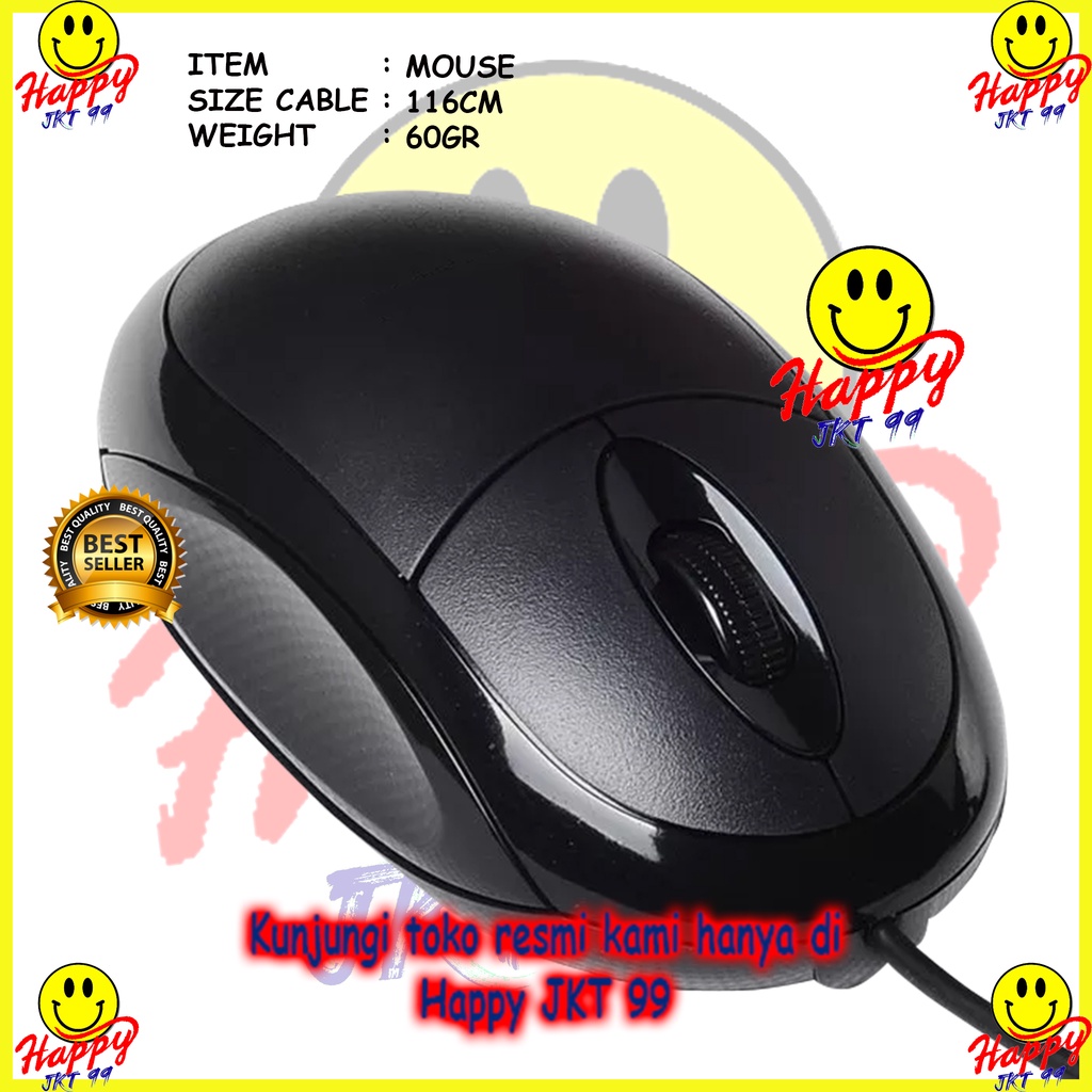 [ HAPPY JKT 99 ] MOUSE USB KABEL HIGH QUALITY