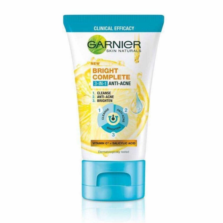 GARNIER NEW BRIGHT COMPLETE 3-IN-1 ANTI-ACNE