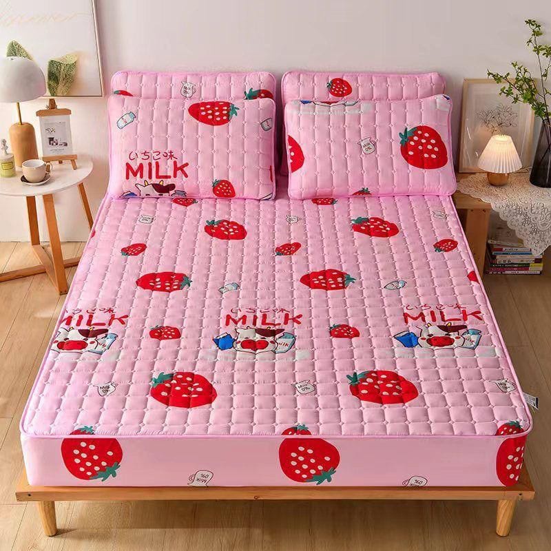 Sprei import sultan aestetik waterproof anti ompol motif karakter murah 160x200 180x200