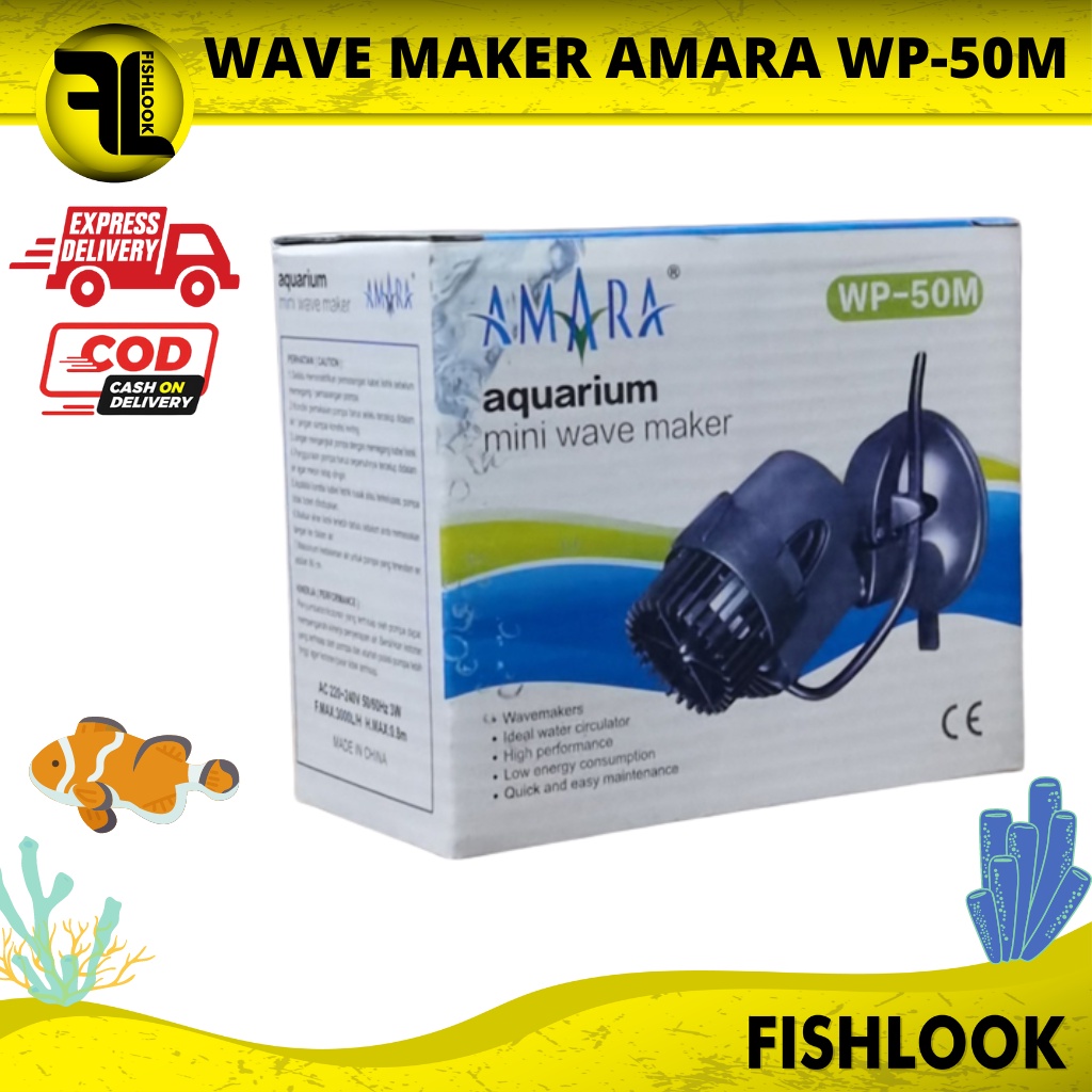 Wave Maker Amara WP-50M Gelombang Air Aquarium Aquascape