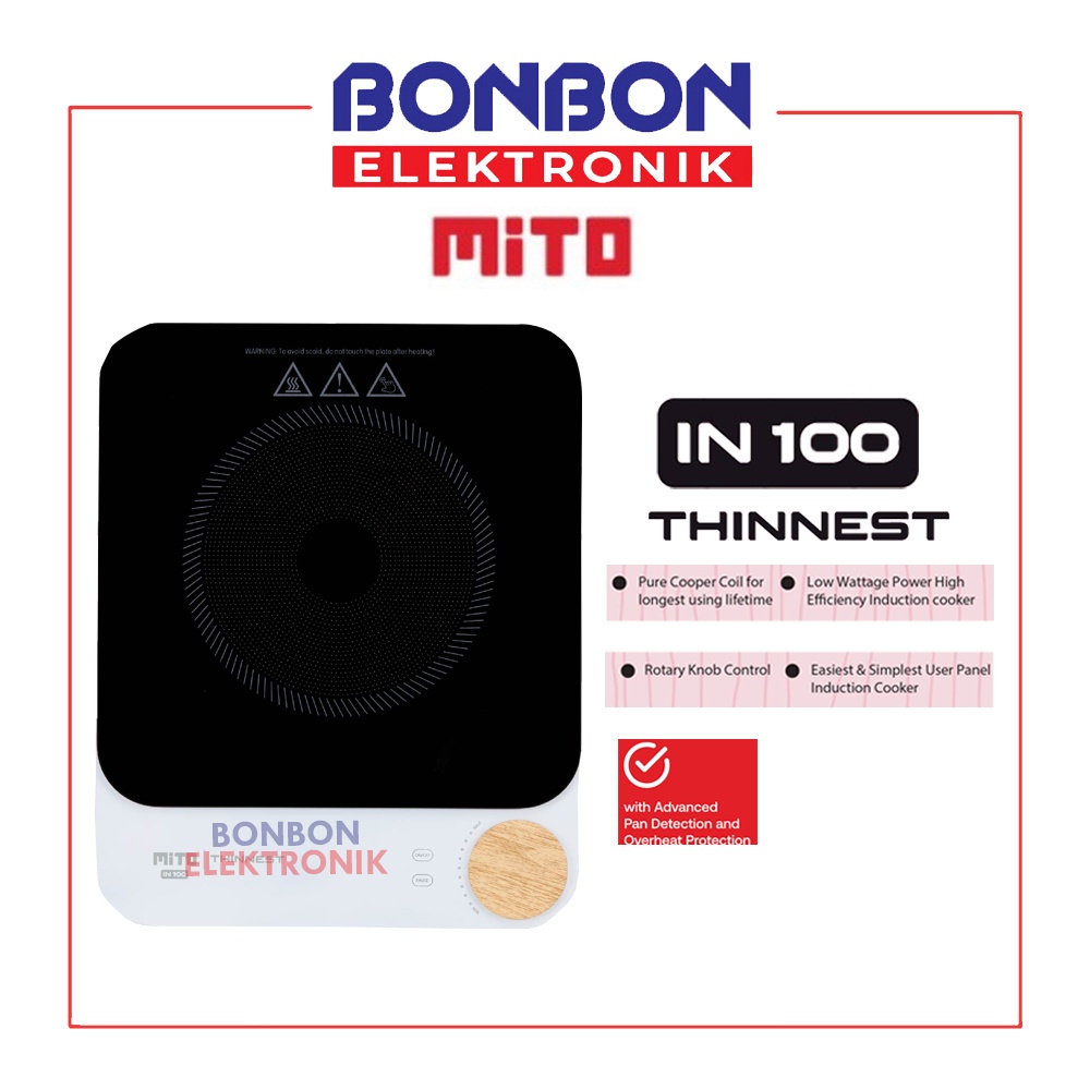 Mito IN-100 White Series Induction Cooker / IN100 Kompor induksi